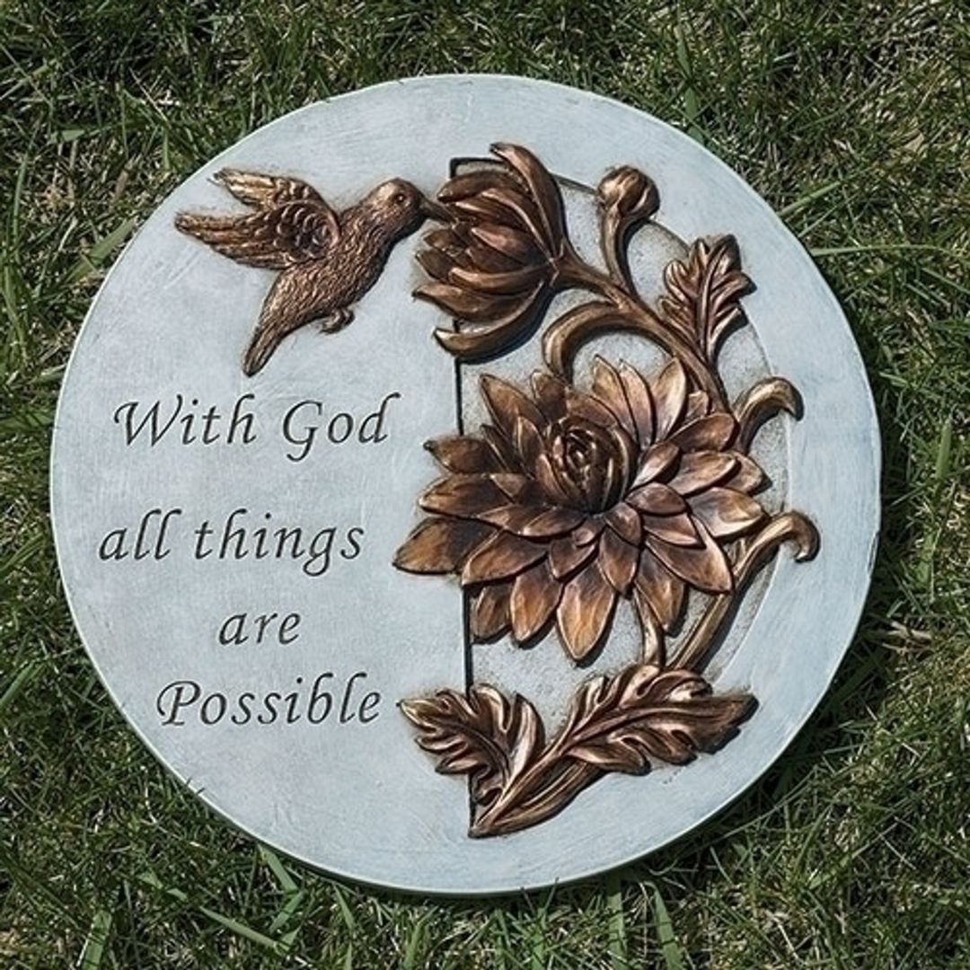 With God all Things are Possible Stepping Stone